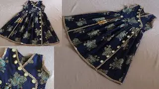 Trending Angrakha Frock Design Stitching || Part 2 || Frock Cutting and Stitching Step by Step