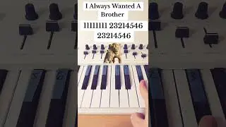 I Always Wanted A Brother (Mufasa) #piano #easy #shorts #ialwayswantedabrother #lionking #mufasa