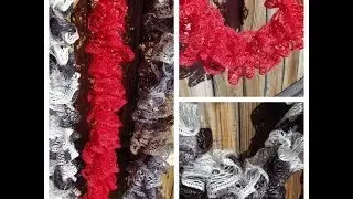 How to knit Ruffle Scarf | Knitting for beginners | Knit scarf pattern