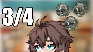Vtuber confused about the difference between three Quarters and Three Fourths