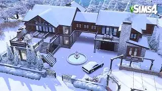 겨울 별장 끝판왕! 대가족을 위한 별장 건축 | 심즈4 건축 | Speed Build (NO CC)