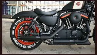 Выхлопная система Black Tapered Revolver Muffler от V Twin MFG