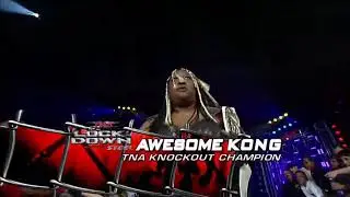 Angelina Love vs Taylor Wilde vs Awesome Kong : TNA Knockouts Championship : LOCKDOWN 2009 Highlight