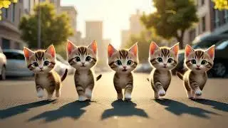 Purrfect Playtime: A Garden of Happy Kittens