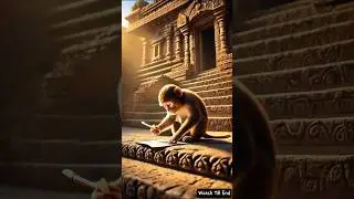 Mute Monkey Wrote Letter to God Every Day&hellip; Then a Miracle Happened 🙏 #jagannath #devotional #shorts
