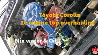 Toyota Corolla 2e engine top overhauling