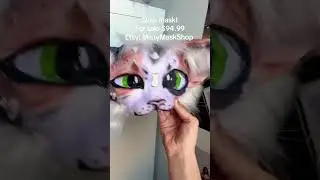 (ПРОДАНО) #catmask #etsyseller #theriangear #maskmaker #mask #viral #fyp #fy #therianmask #newmas...