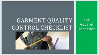 GARMENT QUALITY CONTROL CHECKLIST