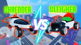 Shredder vs Sleigher Mad City Reindeir Christmas Event Cars | Roblox
