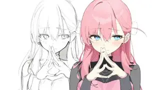 【Pro-p】- Bocchi Live Drawing Process 24 12 16 | [DIGITAL PAINTING] イラスト制作の流れ | (Bocchi the Rock!)