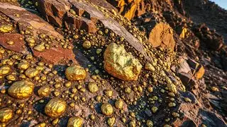 A Million Dollar Uncovering Hidden Gold: Raw Nuggets Found Inside Natural Rock!