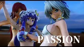 MMD - Passion - Patchouli / Sakuya / Meiling (Bikini Style) Ver.A