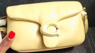 COACH PILLOW TABBY 18 VANILLA | COACH UNBOXING / Yomi's Closet