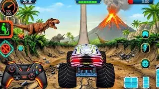 MONSTER TRUCK MEGA RAMP CRASHES | EXTREME CAR STUNT GAMEPLAY 3D | ANDROID DRIVING GAME @RideUpSG 