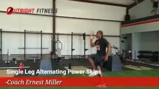 Single Leg Alternating Power Skips