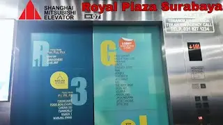 Shanghai Mitsubishi Traction Lift @Royal Plaza Surabaya Part 2 #royalplazasurabaya #elevator #lift