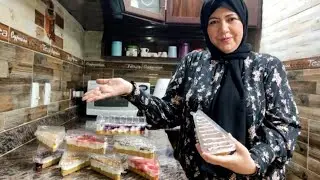 العلبه الواحده ٤٥جنيه😏دا انا افتح مشروع واكسب دهب فيه⁉️الي بتعمله المحلات تعمله الستات # التشيز كيك