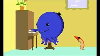 Funny Cartoons: Oswald plays the piano too loud! (Version 1)