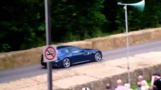 Ferrari FF furious standing starts and very loud flyby!!