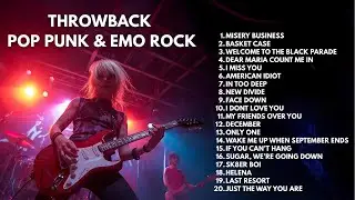 THE THROWBACK PLAYLIST OF POP PUNK & EMO ROCK FAVORITES