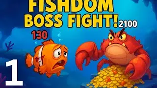 FISHDOM :Can You Defeat the Giant Crab? | Fishdom Battle!(PART 1)(IOS,ANDROID)