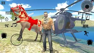 Helicopter Flying Horse Riding in Big Open City Indian Vehicles Simulator - Android Gameplay.