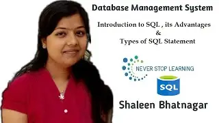 Introduction to SQL(Structured Query Language), Advantages of SQL Database & Type of SQL statements