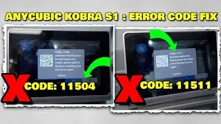 Anycubic Kobra S1 | Легкое исправление ошибок с кодами 11504 и 1151