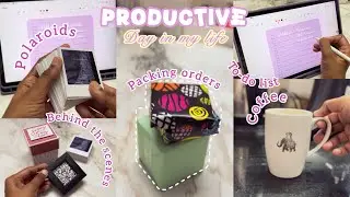 Productive Day in my life vlog|Aesthetic vlog|BTS|Packing orders|Life of Indian small business owner