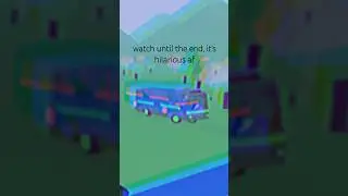 TRANSPORT BUS SPINNING AROUND AND HITTING SOMEONE 🚎😵&zwj;💫 #roblox #robloxshorts