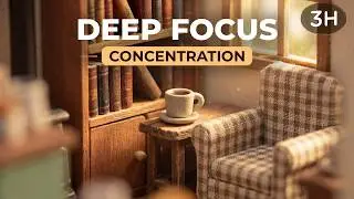 Miniature Study Music 📚☕ | Cozy Library Lofi Beats for Reading & Focus