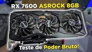 COMPREI a RX 7600 ASROCK pra FULL HD em 2025! Melhor Custo-Benefício Atualmente! Vale a Pena?