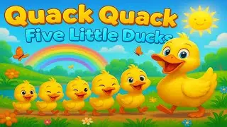 Five Little Ducks | Splashing in Puddles | Fun Learning for Preschoolers