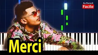 RK Merci - Piano Cover Instrumental Tutorial Paroles (AuPiano.fr)