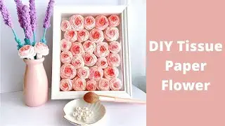 DIY Tissue Paper Flower | Easy Tissue Paper Craft |DIY Paper Rose