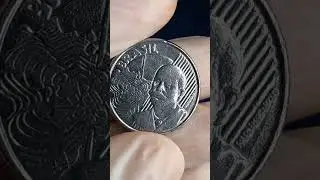 Moeda diferenciada com anomalia cobi&ccedil;ada! 50 centavos 2002, confira. #shorts