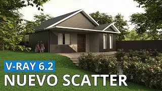 Novedades en Vray 6.2 - Scatter con nuevas funcionalidades