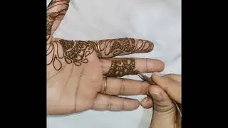 Ramzan Special Beautiful Trending Doha Mehndi Design For Front Hand 😍 @darakshamehndiheart1014 