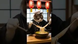 Zen Masterchef Cats Cook Japanese Dinner 🍣 | AI Animated Cozy Cooking #cats  #aianimation #catvideo