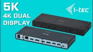 i-tec USB 3.0 / USB-C / Thunderbolt 3 Dual Display Docking Station + Power Delivery 65W