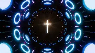 Futuristic Cross | 7-Minute Youth Worship & Praise Loop | Sci-Fi Visual 4K
