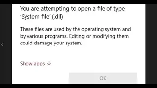 Fix Error You Are Attempting To Open A File Of Type 'System File' (.dll) On Windows 10/11