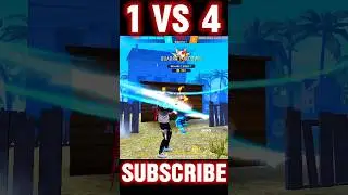 1 vs 4 clutch 🍷🗿 custom in Free Fire 🔥😱 #freefire #shortsfeed #shorts
