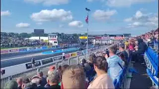 American lifestyle dragrace team Chris Van Nimmen @ Santa pod the main event 2 qualifying run
