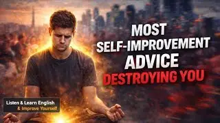 Most Self-Improvement Advice Is Secretly Destroying You || improve your English while listening
