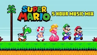 SUPER MARIO Music 🍄 Relaxing Nintendo | Pixel Animation Live Wallpaper Loop