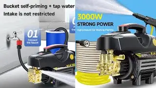 High Pressure Car Washing Machine High Power Electric Car Washer Portable Water Gun Kit