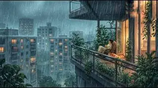 City’s Embrace: A Penthouse Love Story on a Rainy Cozy Day | Ghibli Style ASMR Anime