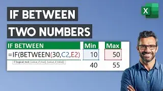 Excel IF Statement Between Two Numbers - IF number is BETWEEN two values