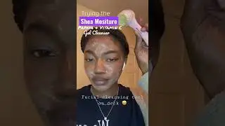Shea Moisture 🤩 Gel Cleanser Review ! #shortsfeed #skincareroutine #sheamoisture #shorts